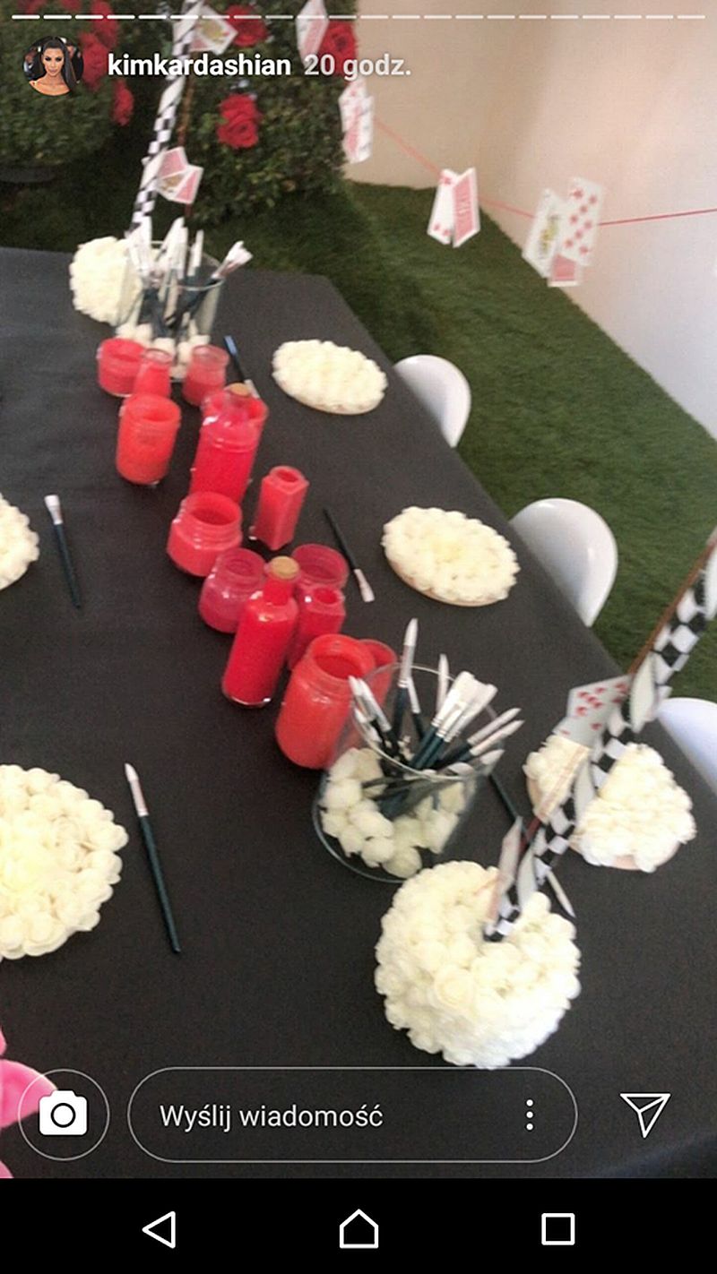 Kim Kardashian urządziła Chicago przyjęcie jak z Alicji w Krainie Czarów