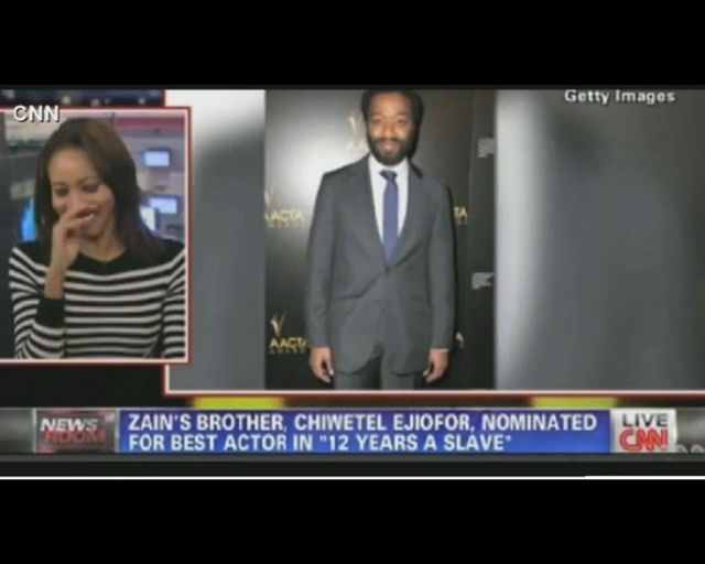 Siostra nominowanego do Oskara Chiwetela Ejiofora płacze Siostra nominowanego do Oskara Chiwetela Ejiofora płacze