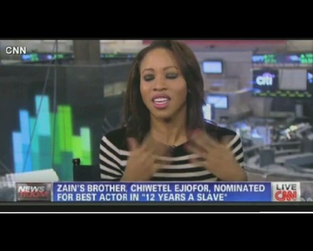 Siostra nominowanego do Oskara Chiwetela Ejiofora płacze Siostra nominowanego do Oskara Chiwetela Ejiofora płacze