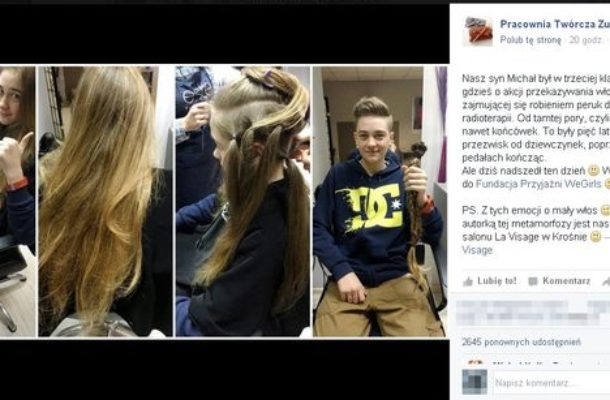 Wyzywali go od pedałów, a on wytrwale zapuszczał włosy