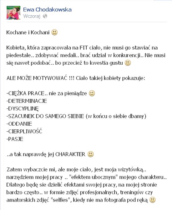 Zdjęcie Chodakowskiej w różowym bikini wywołało burzę