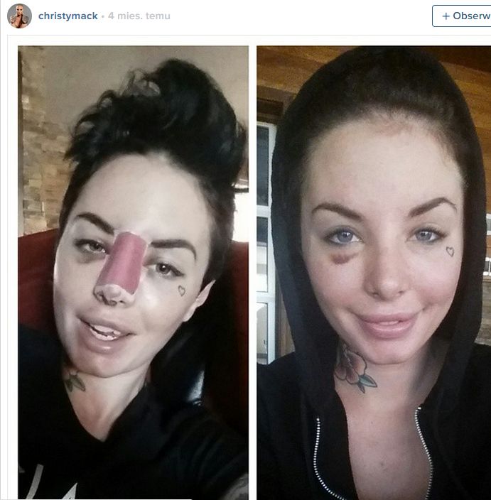 Bestialsko pobita Christy Mack już wróciła na salony (FOTO)