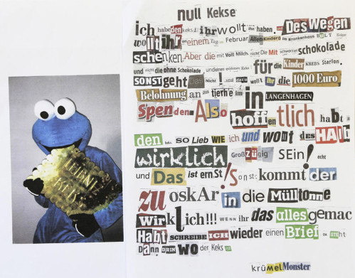 Ciasteczkowy potwór szantażuje cukierniczy koncern