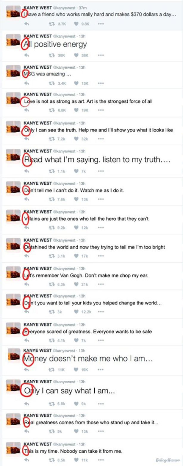 Kanye West JEST LORDEM VOLDEMORTEM!