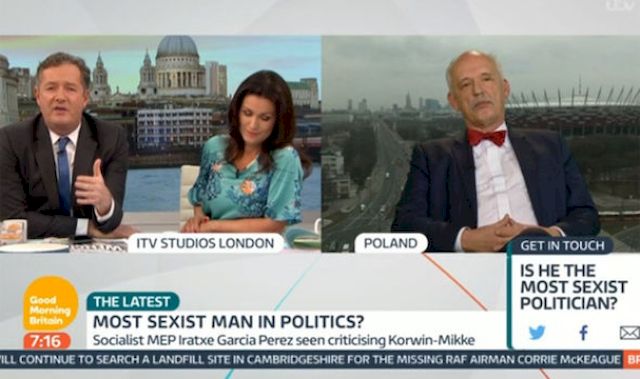 Janusz Korwin Mikke ZNISZCZONY przez Piersa Morgana!