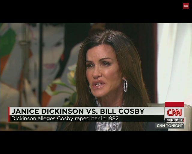 Dickinson: On jest świnią, potworem, zgwałcił mnie!