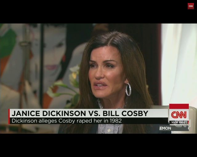 Dickinson: On jest świnią, potworem, zgwałcił mnie!