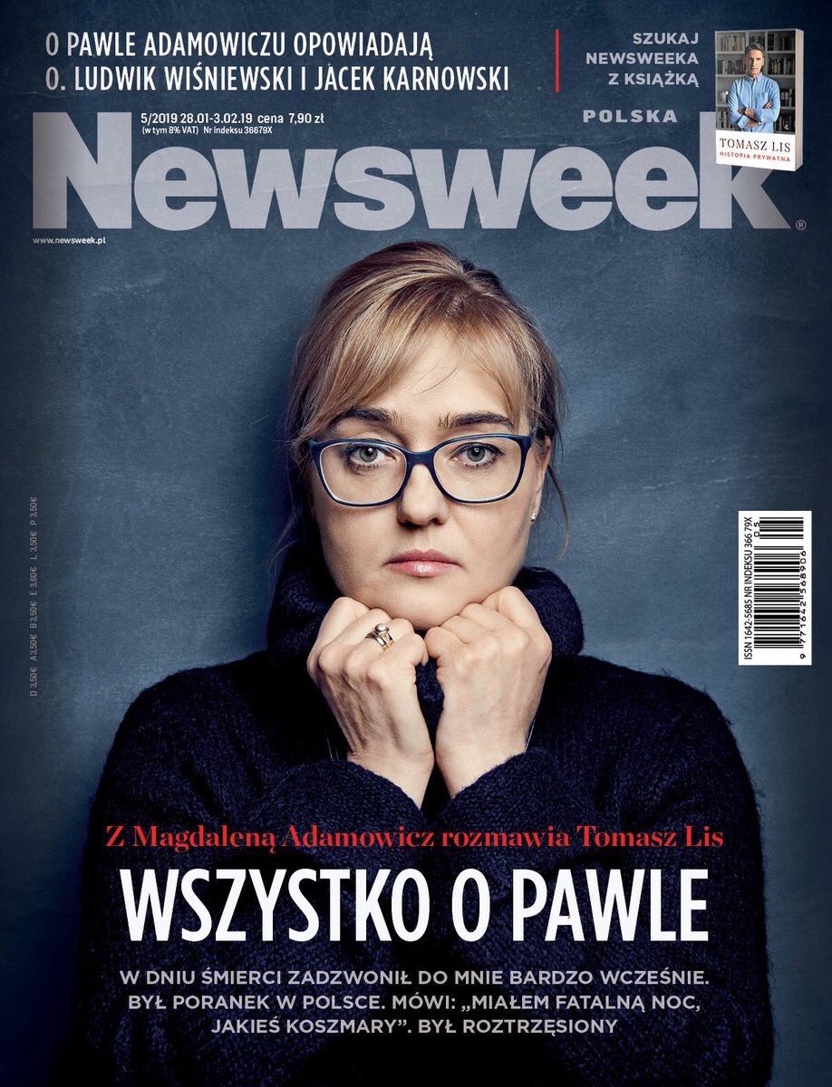Magdalena Adamowicz w Newsweeku W dniu śmierci zadzwonił do mnie bardzo wcześnie