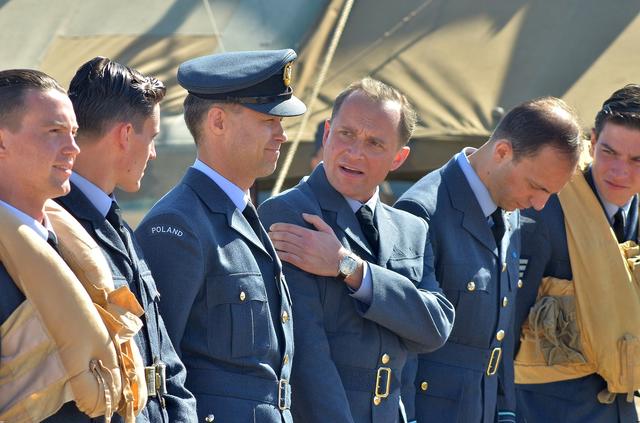 Adamczyk, Wieczorkowski i Zakościelny na planie filmu Dywizjon 303 (FOTO)