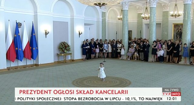 Dziewczynka bohaterką oficjalnego spotkania u prezydenta