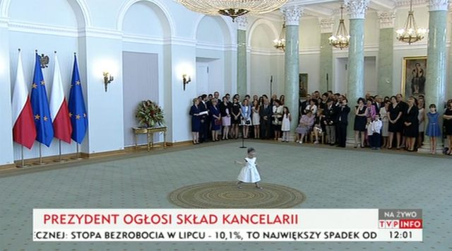 Dziewczynka bohaterką oficjalnego spotkania u prezydenta