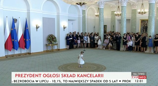 Dziewczynka bohaterką oficjalnego spotkania u prezydenta