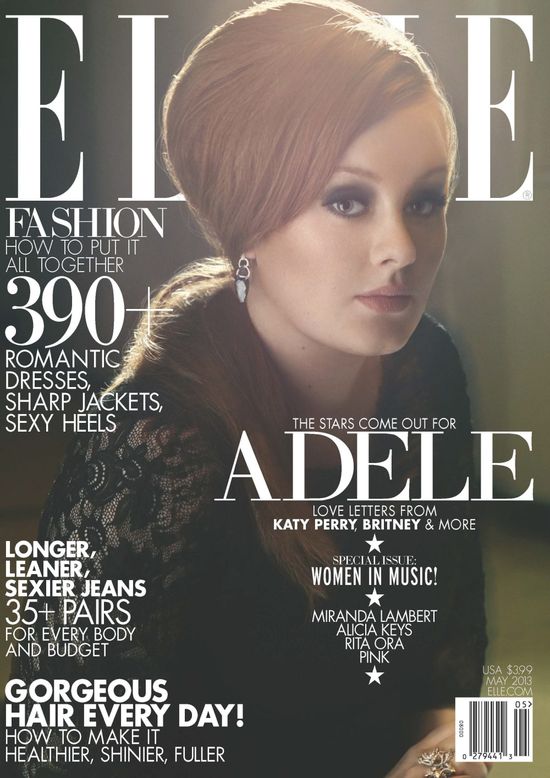 Adele na okładce Elle (FOTO)