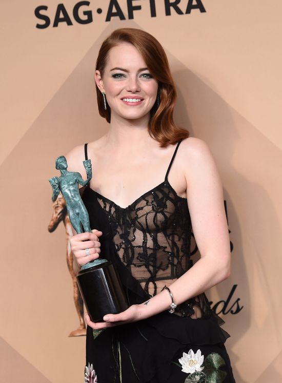Emma Stone na rozdaniu nagród Gildii Aktorów 2017 (FOTO)