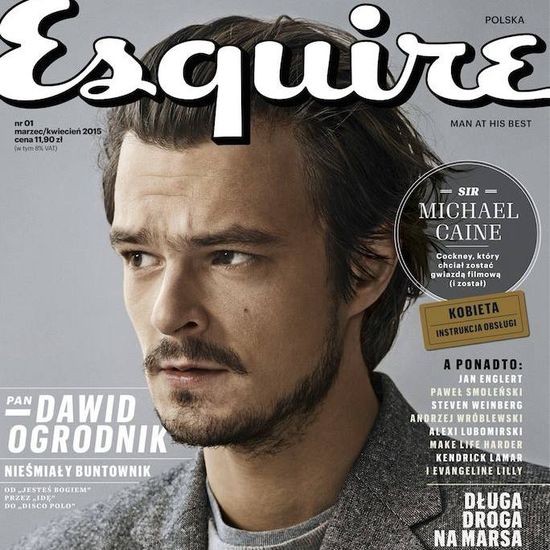 Dawid Ogrodnik na pierwszej okładce magazynu Esquire