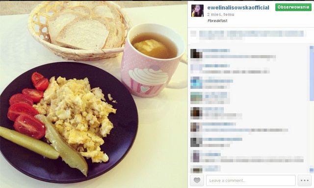 Ewelina Lisowska też pokazuje, co jada (FOTO)