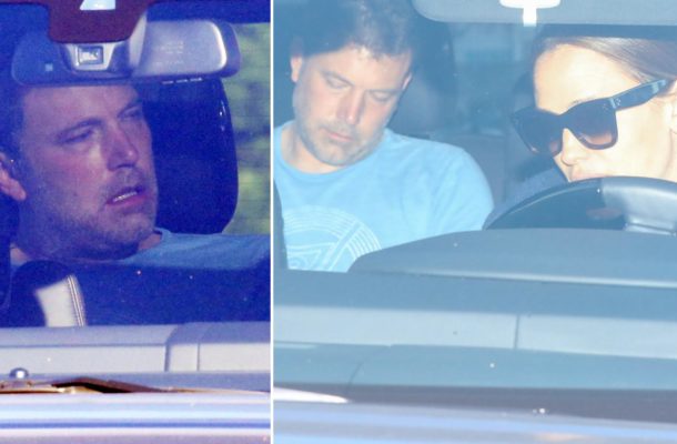 PIJANY Ben Affleck na tylnym siedzeniu wraca na odwyk