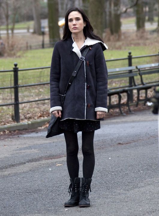 Zarośnięty Colin Farrell i piękna Jennifer Connely na planie