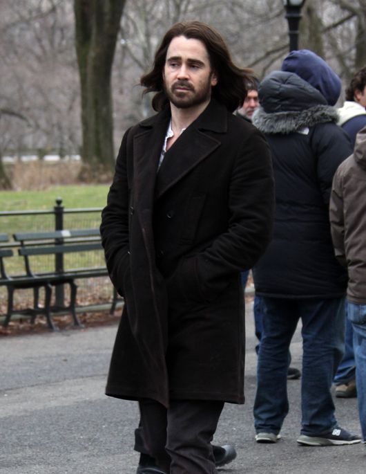 Zarośnięty Colin Farrell i piękna Jennifer Connely na planie