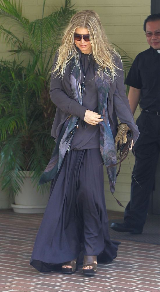 Ciążowe stylizacje Fergie