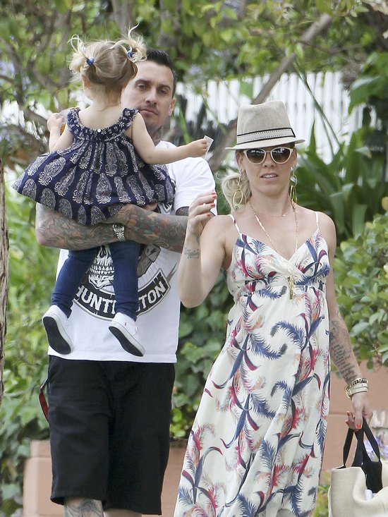 Pink w drodze na rodzinny piknik (FOTO)