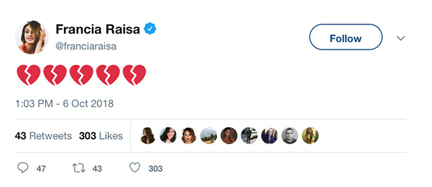 Francia Raisa, która oddała Selenie nerkę tak zareagowała na jej ZAŁAMANIE