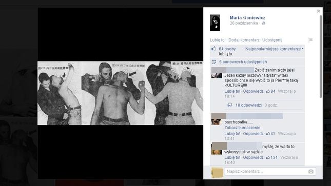 SZOK. Na FB podejrzewanej o morderstwo Zuzanny M. koszmar!