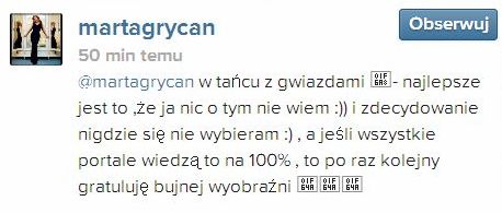 Marta Grycan o swoim udziale w Tańcu z gwiazdami