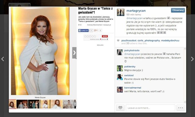 Marta Grycan o swoim udziale w Tańcu z gwiazdami