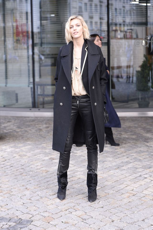 Anja Rubik w skórzanych biodrówkach, Sokołowska w puchowym płaszczu (ZDJĘCIA)