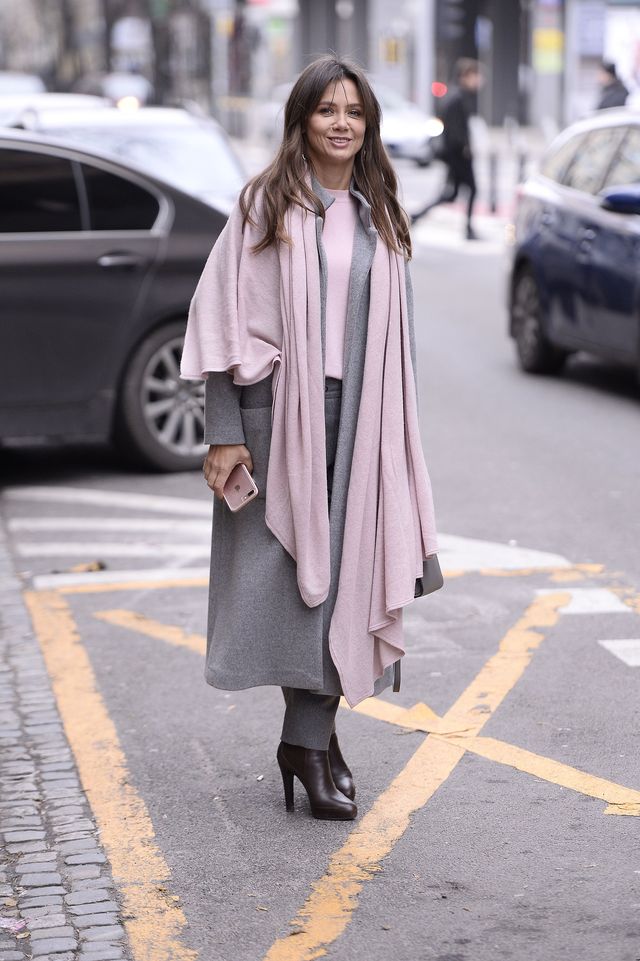 Anja Rubik w skórzanych biodrówkach, Sokołowska w puchowym płaszczu (ZDJĘCIA)