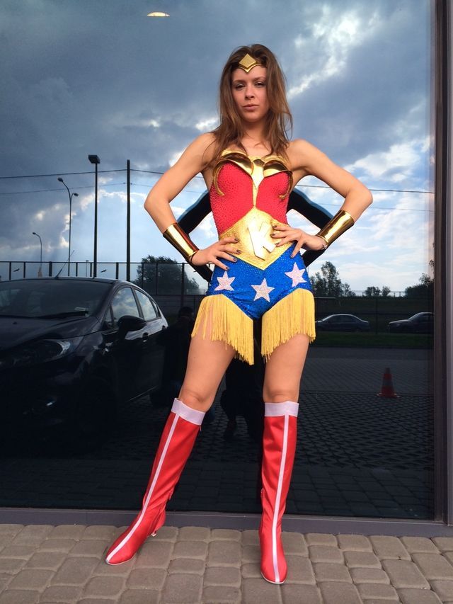 Klaudia Halejcio w nietypowym stroju w dzisiejszym TzG FOTO