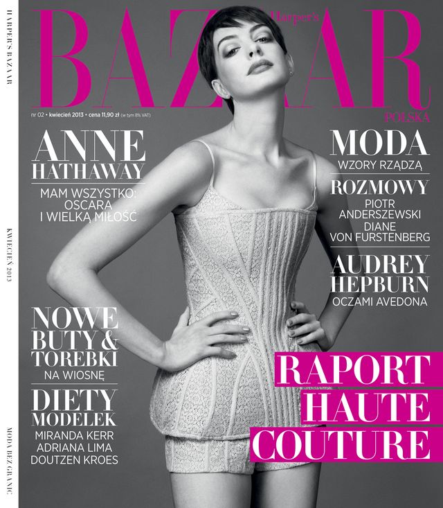 Anne Hathaway w nowym numerze Harper's Bazaar (FOTO)
