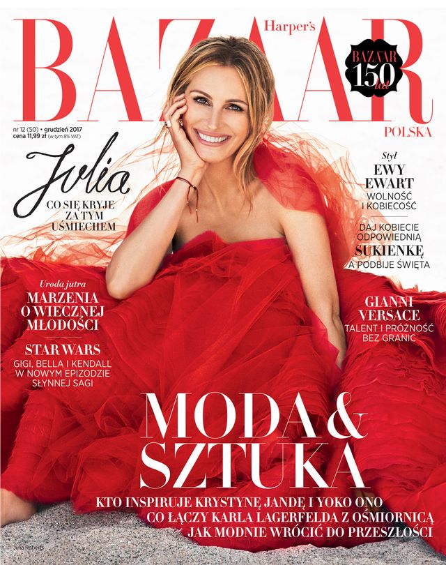 Julia Roberts na okładce Harper's Bazaar