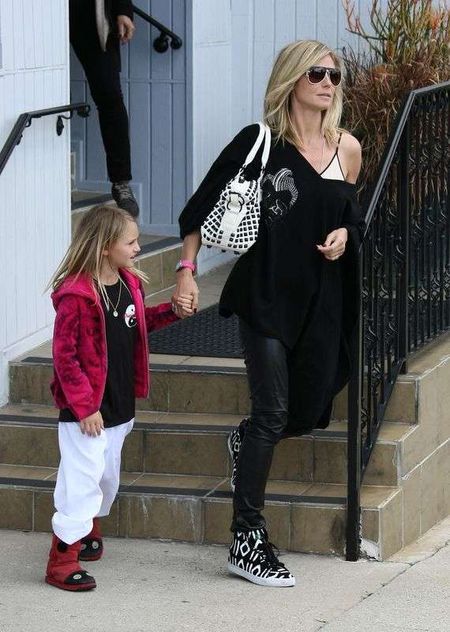 Heidi Klum sama zajmuje się dziećmi (FOTO)