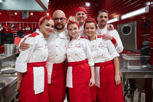 Katarzyna Skrzynecka i Piotr Gąsowski w Hell's Kitchen