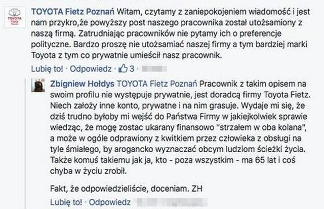 Internauta skrytykował Zbigniewa Hołdysa. Teraz przez to może stracić pracę! Internauta skrytykował Zbigniewa Hołdysa. Teraz przez to może stracić pracę!