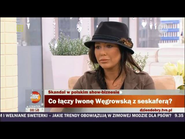 Iwona Węgrowska ociera łzy w telewizji śniadaniowej Iwona Węgrowska ociera łzy w telewizji śniadaniowej