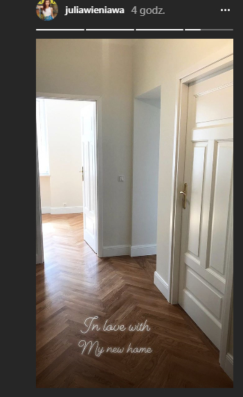 Julia Wieniawa chwali się NIEUMEBLOWANYM mieszkaniem!