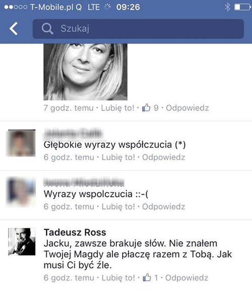 Aktorzy składają kondolencje Jackowi Borkowskiemu Aktorzy składają kondolencje Jackowi Borkowskiemu
