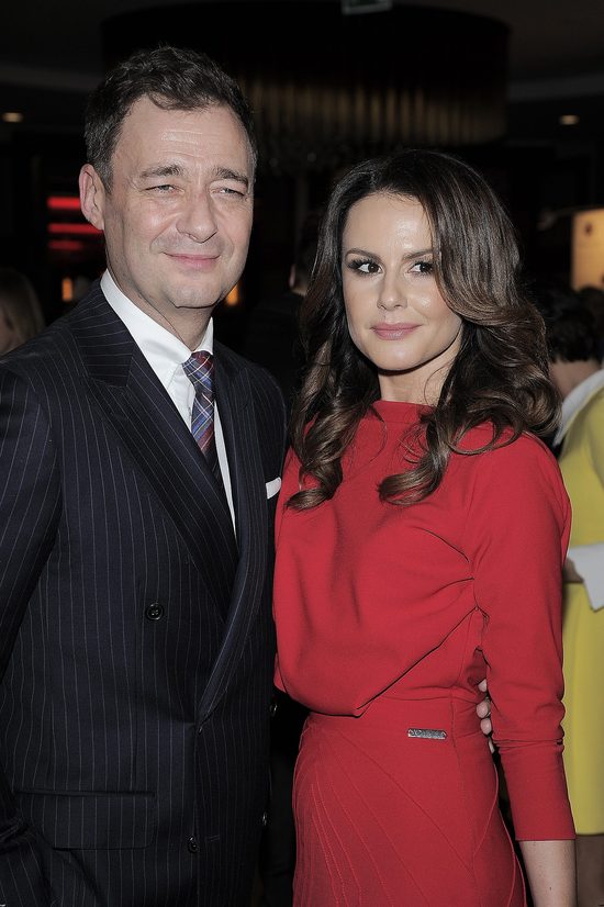 Jacek Rozenek z partnerką na rozdaniu Telekamer (FOTO)