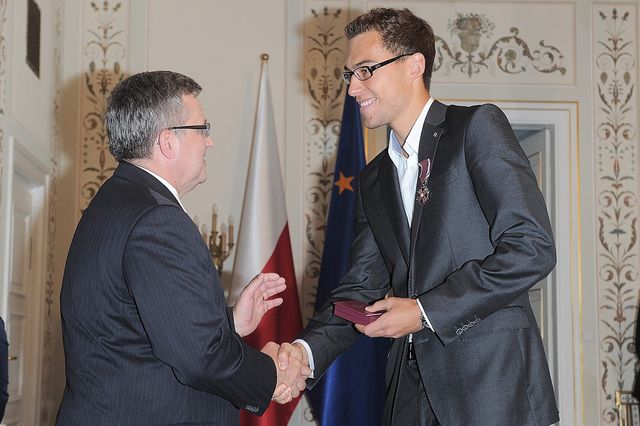 Janowicz, Kubot i Radwańska u prezydenta (FOTO)