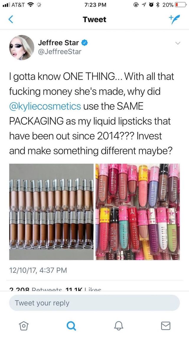 Fala hejtu wylała się na Kylie Jenner. Teraz Jeffree Star oskarża ją o PLAGIAT