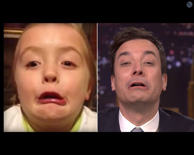 Fallon i Law robią naśladują głupie miny dzieci [VIDEO]