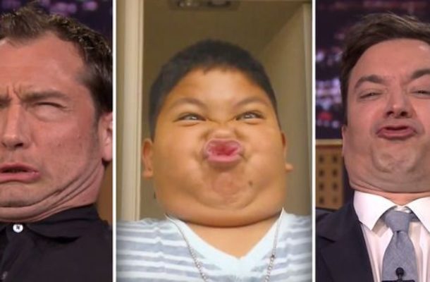 Fallon i Law robią naśladują głupie miny dzieci [VIDEO]