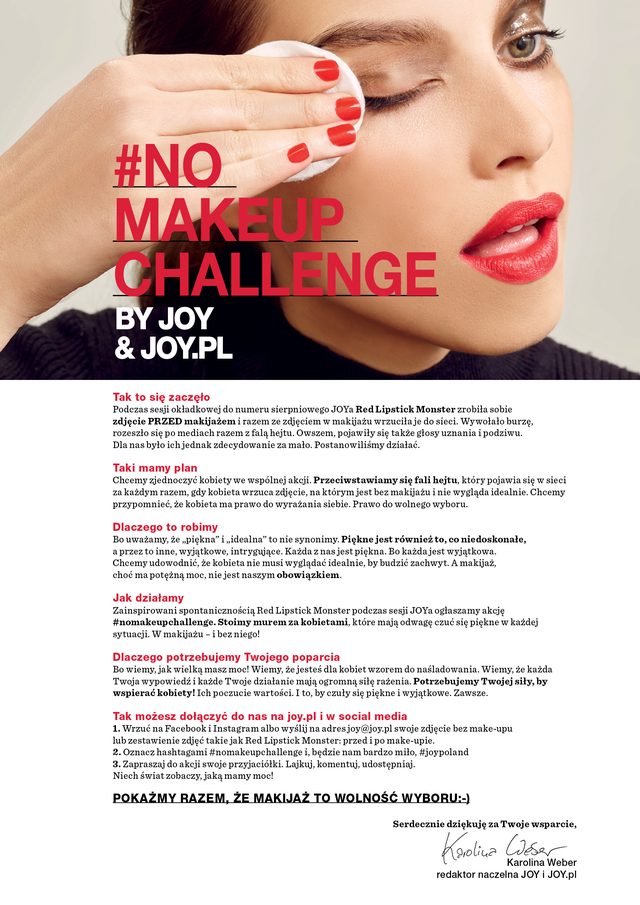 Red Lipstick Monster pokazała się baz makijażu - teraz robią to inne dziewczyny