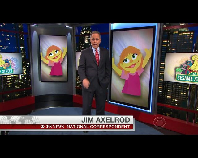 Julia, dziewczynka z autyzmem, bohaterką Ulicy Sezamkowej