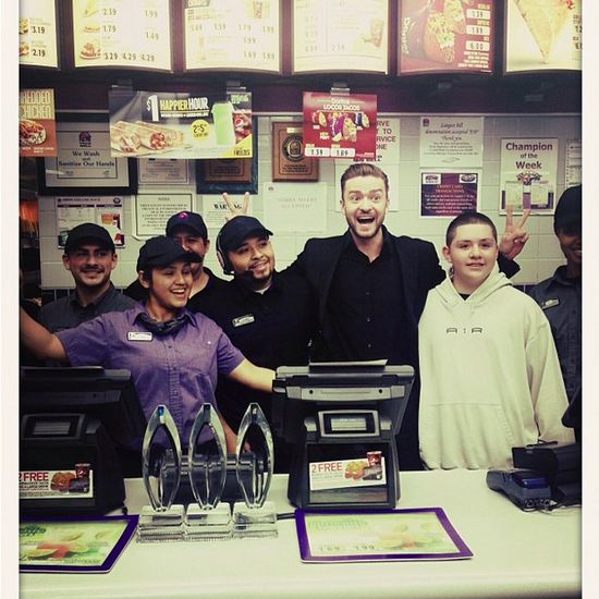 Justin Timberlake prosto z gali do Taco Bell (FOTO)