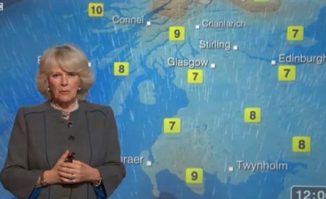 Książę Karol i księżna Kamila w roli pogodynek (WIDEO) Książę Karol i księżna Kamila w roli pogodynek (WIDEO)