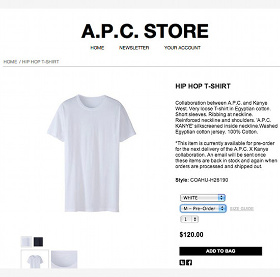 Kanye West sprzedaje koszulki za 120 dolarów! Kanye West sprzedaje koszulki za 120 dolarów!